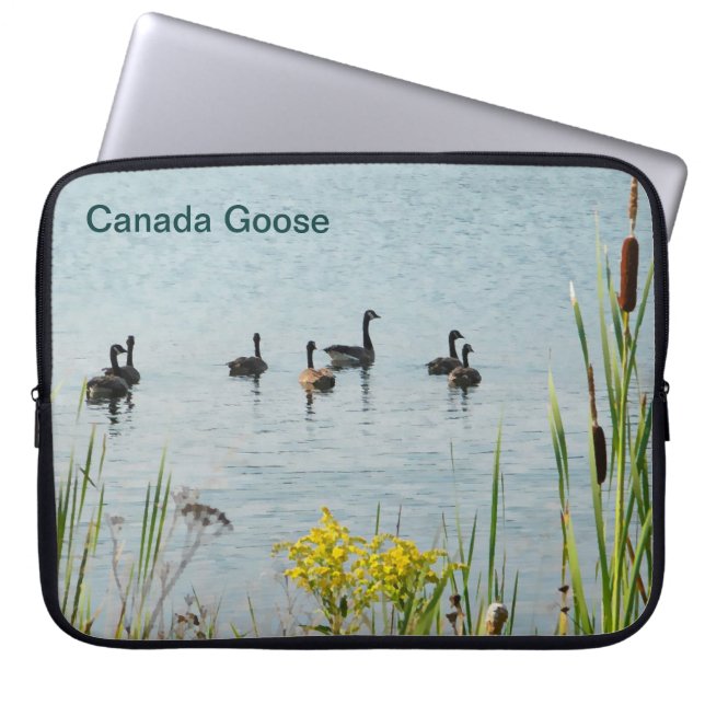 Gänse und Schwänze aus Kanada Laptopschutzhülle (Vorderseite)