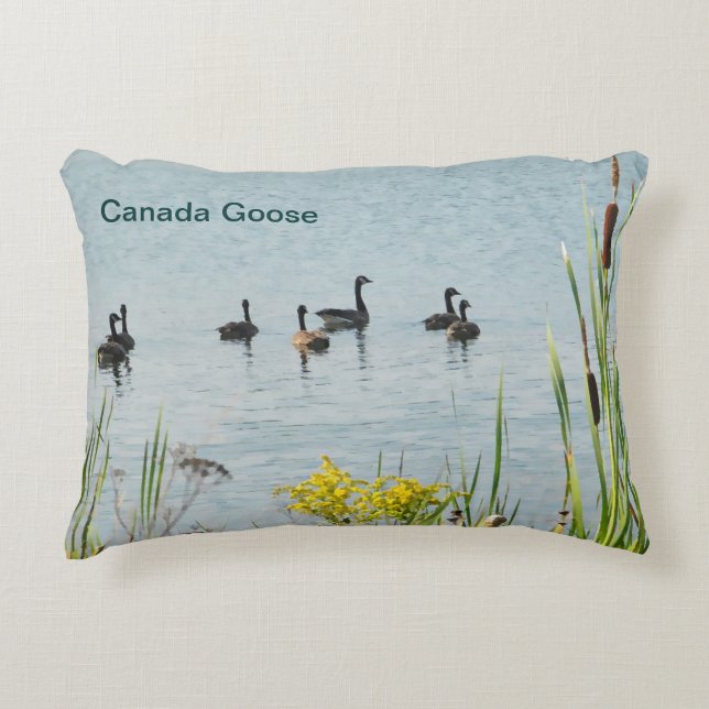 Gänse und Schwänze aus Kanada Zierkissen (Vorderseite)
