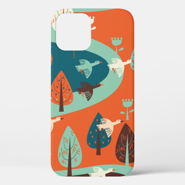 Gänse und Wald Case-Mate iPhone Hülle (Rückseite)