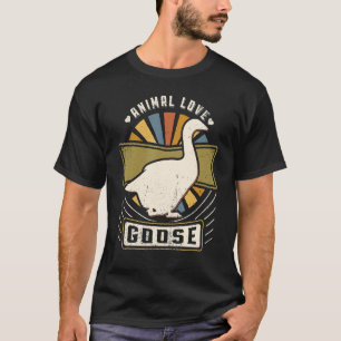 Gänse Vintages Retro-Tier T-Shirt