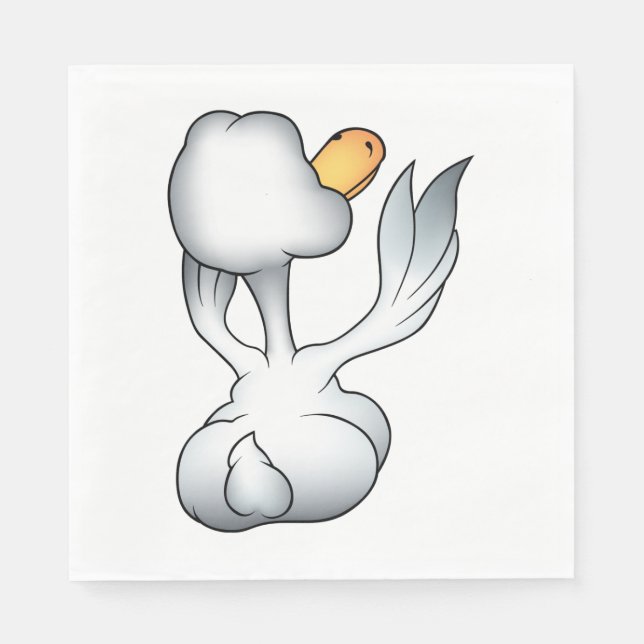 Gänse von hinten serviette (Vorderseite)