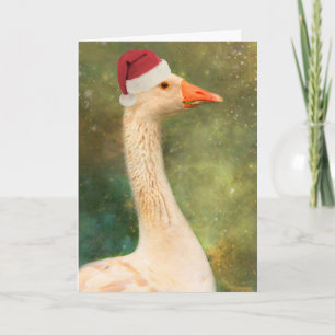 Gänse-Weihnachtsgrüße Feiertagskarte