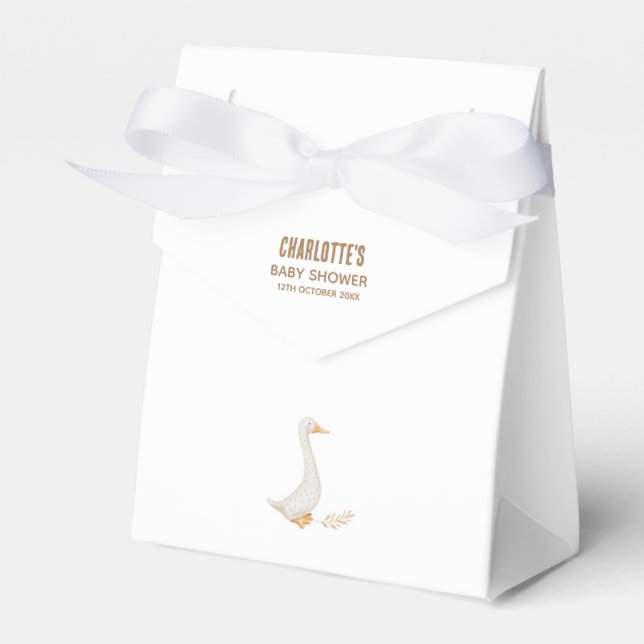 GänseBaby-Dusche Geschenkschachtel (Vorderseite)