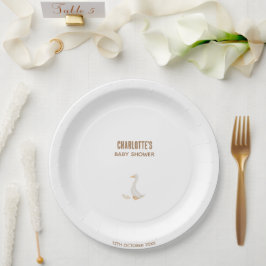 GänseBaby-Dusche Pappteller