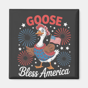 Gänsebless Amerika Gänsevögel 4. Juli Magnet