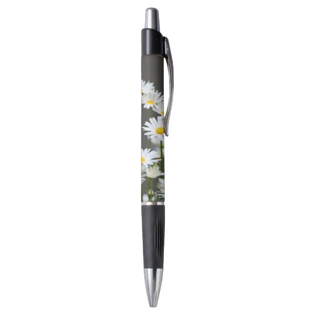 Gänseblümchen auf Grau Kugelschreiber (Unterseite (Vertikal))