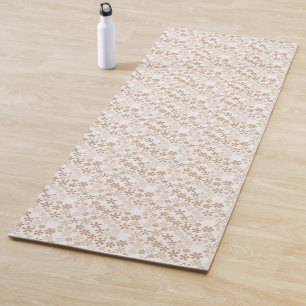 Gänseblümchen Blumen Beige Blumen Ästhetik Ditsy T Yogamatte