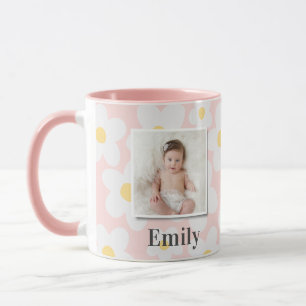 Gänseblümchen Blumen Boho Retro Foto Mädchenhaft R Tasse