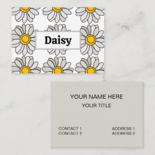 Gänseblümchen-Blumen-Gänseblümchen Visitenkarte