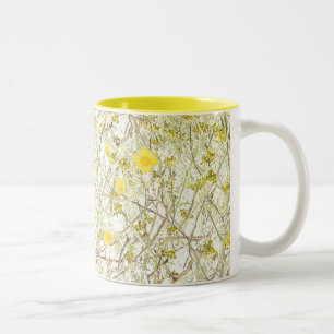 Gänseblümchen-Blumen-Kunst-Tasse Zweifarbige Tasse