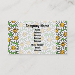 Gänseblümchen-Blumen-Muster Visitenkarte