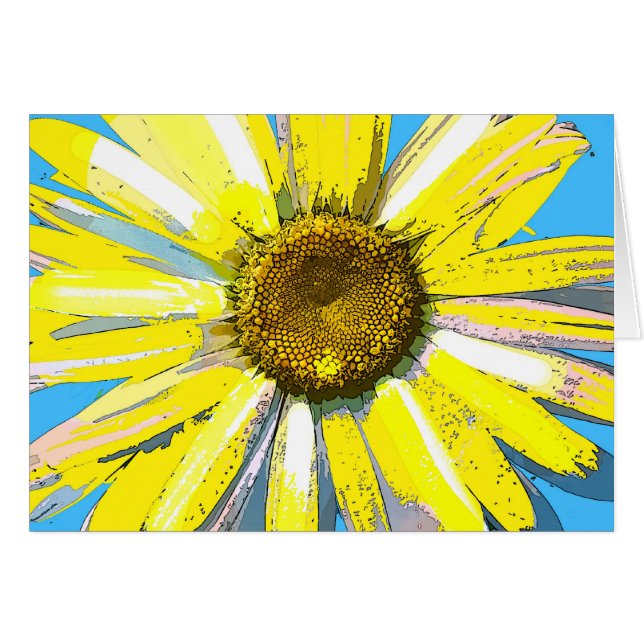 Gänseblümchen, Blumenkarte (Vorderseite (Horizontal))