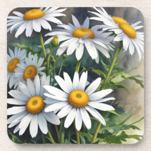 Gänseblümchen Blumenstrauß Elegante Wasserfarben Getränkeuntersetzer