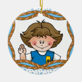 Gänseblümchen brünett keramikornament