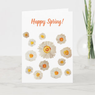 Gänseblümchen, die glückliche Frühlings-Gruß-Karte Karte