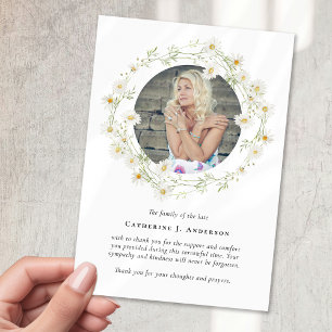 Gänseblümchen Foto Trost Beileid Trauer Gedenken Dankeskarte