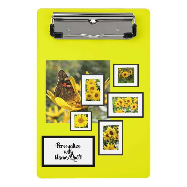 Gänseblümchen-Garten-Miniklemmbrett Mini Klemmbrett (Vorderseite)