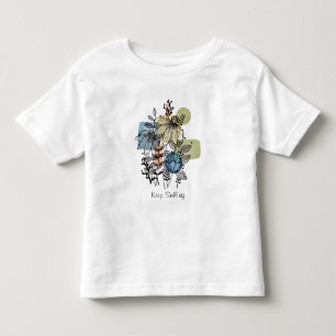Gänseblümchen-Gekritzel in Tinte und Aquarell Kleinkind T-shirt