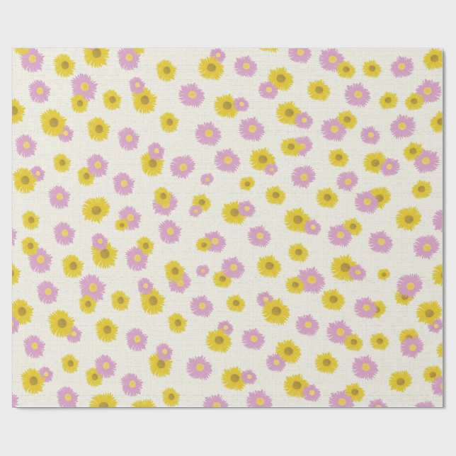 Gänseblümchen-Geschenkpapier Geschenkpapier (Flach)
