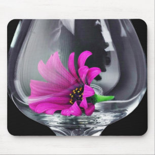 Gänseblümchen-Glas-Kunst Mousepad