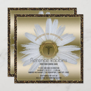 Gänseblümchen-Gold des Einladung