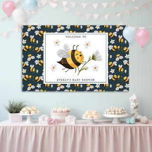 Gänseblümchen Hummel Biene Baby Shower Banner