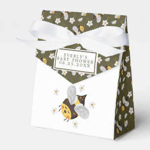 Gänseblümchen Hummel Biene Grün Baby Shower Geschenkschachtel