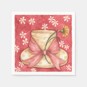 Gänseblümchen-Hut - Papierservietten