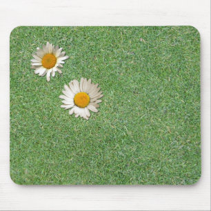 Gänseblümchen im Gras Mousepad