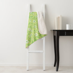 Gänseblümchen in weiß und grün auf Honigmelonen-gr Sherpadecke