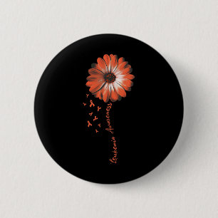 Gänseblümchen Leukämie-Bewusstseinsgeschenke Button