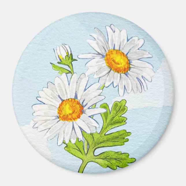 Gänseblümchen-Magnet Magnet (Vorne)
