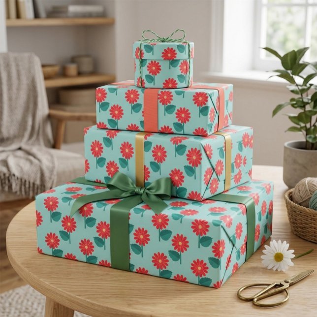 Gänseblümchen-Muster-Geschenkpapier Geschenkpapier (Von Creator hochgeladen)
