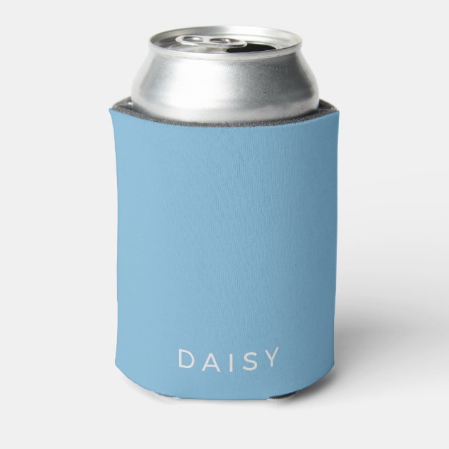 Gänseblümchen-Muster personalisierter Name Dosenkühler (Kanne Rückseite)