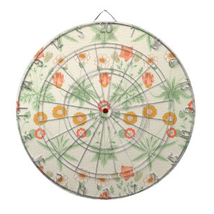 Gänseblümchen-Muster (von William Morris) Dartscheibe