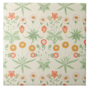 Gänseblümchen-Muster (von William Morris) Fliese
