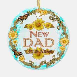 Gänseblümchen Neuer Papa-Schmuck Keramik Ornament