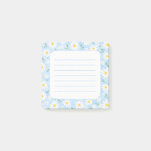 Gänseblümchen Post-it Klebezettel (Vorderseite)