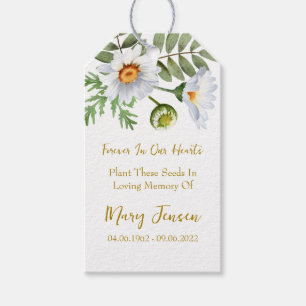 Gänseblümchen-Samenpaket-Memorial-Trauer-Geschenk- Geschenkanhänger