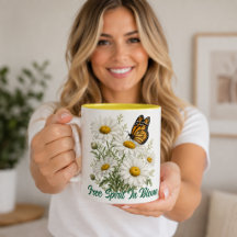 Gänseblümchen & Schmetterling blühen