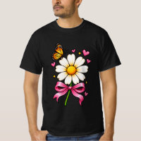 Gänseblümchen-Schmetterling-T-Shirt