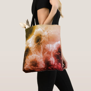 Gänseblümchen Schwarz-Weiß-Druck altmodisch Tasche