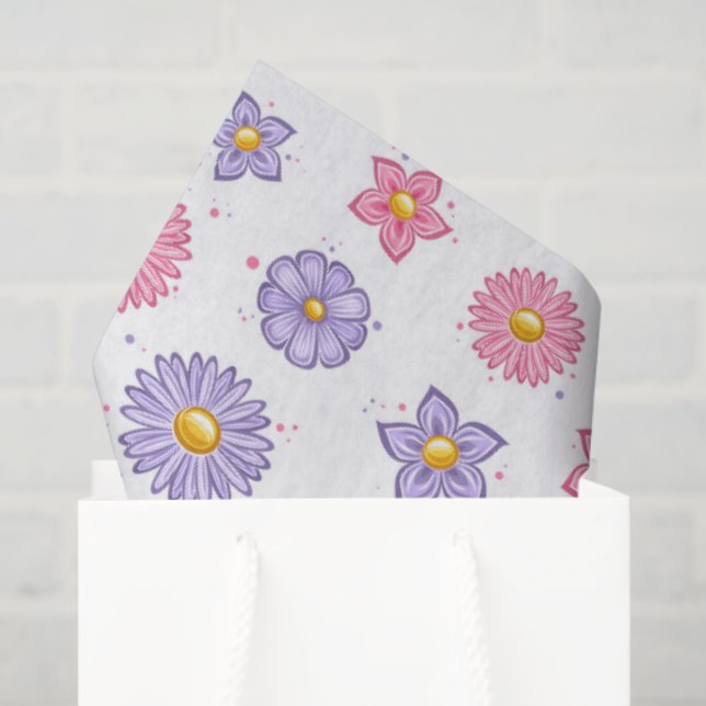 Gänseblümchen  seidenpapier (Geschenktüte)