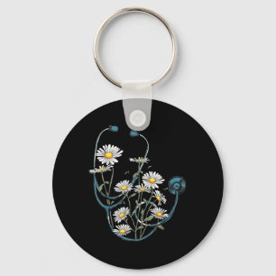 Gänseblümchen-Stethoskop Blumen Krankenpflegeschul Schlüsselanhänger