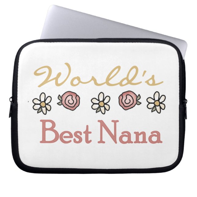 Gänseblümchen und Rosen-beste Nana-Geschenke Laptopschutzhülle (Vorderseite)