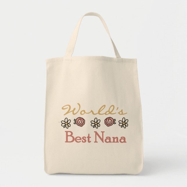 Gänseblümchen und Rosen-Welten beste Nana Tragetasche (Vorne)