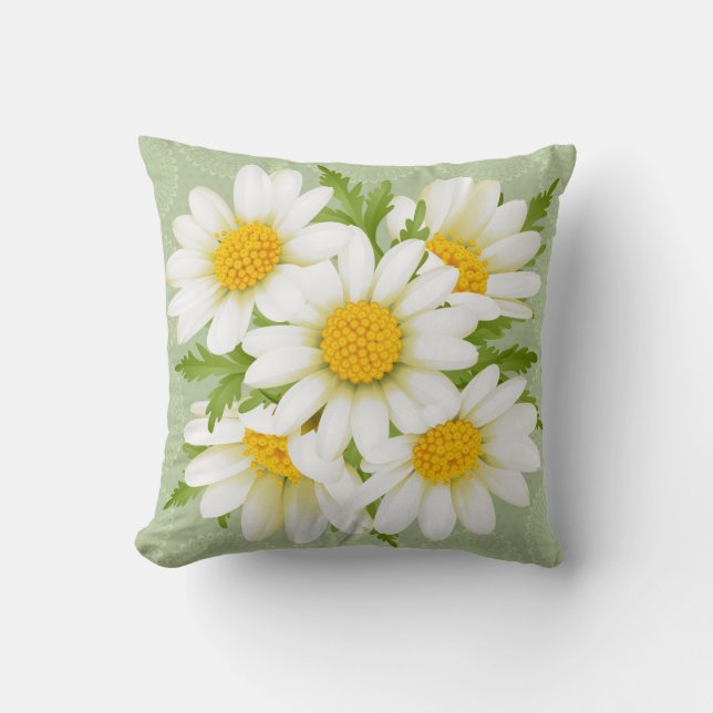 Gänseblümchenblumenkissen Kissen (Vorderseite)