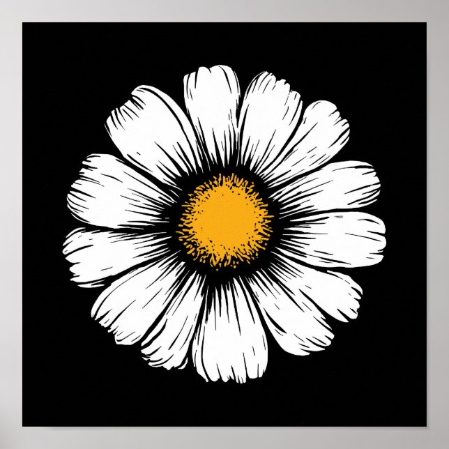 Gänseblümchenblüte Poster (Vorne)