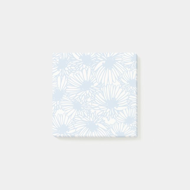 Gänseblümchenblüten - Puderblau Post-it Klebezettel (Vorderseite)