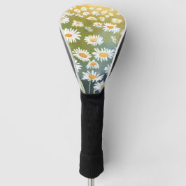 Gänseblümchenfeld | Blumenwiese Florale Malerei Golf Headcover